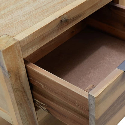 Comodini con Cassetti 2 pz 40x30x48 cm Legno Massello di Acacia | homemem39