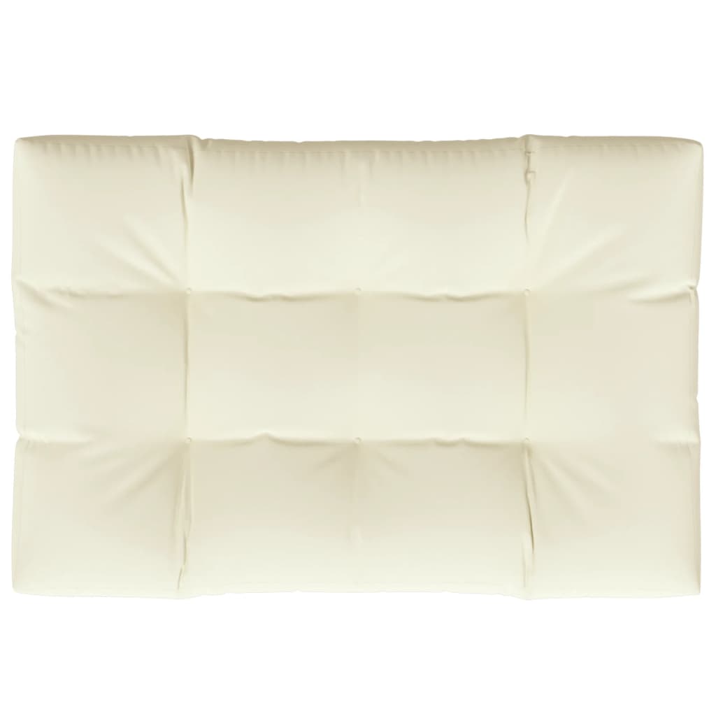 Cuscino per Pallet Crema 120x80x12 cm in Tessuto | homemem39