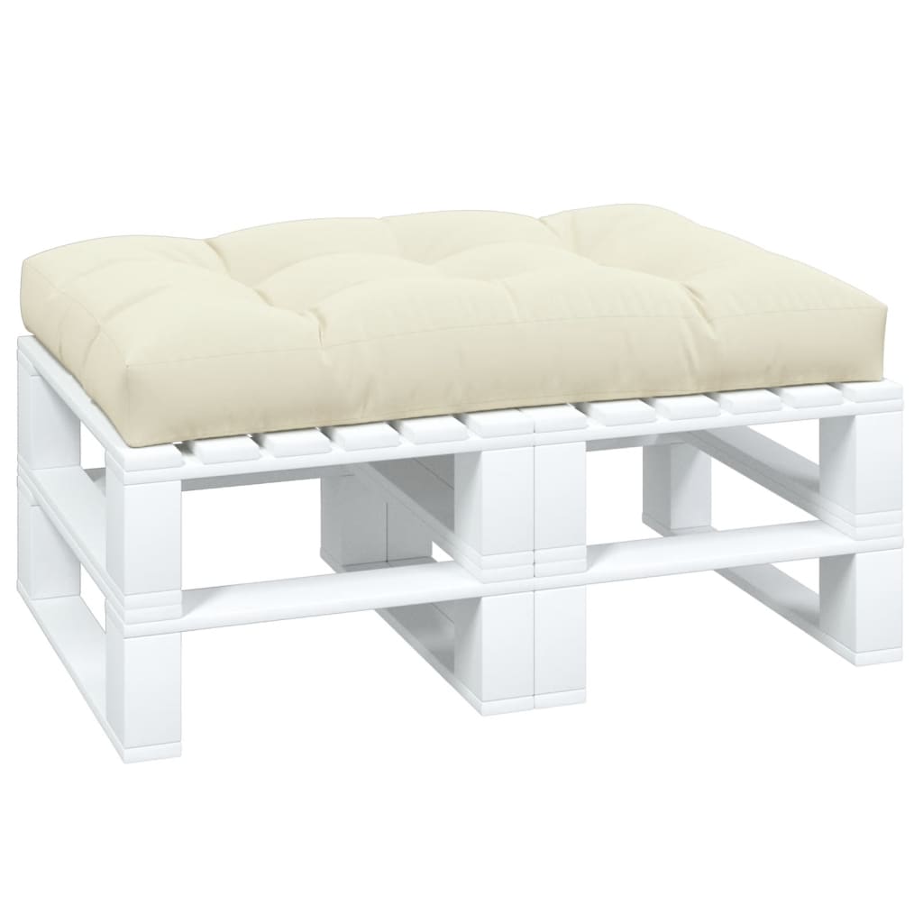 Cuscino per Pallet Crema 120x80x12 cm in Tessuto | homemem39