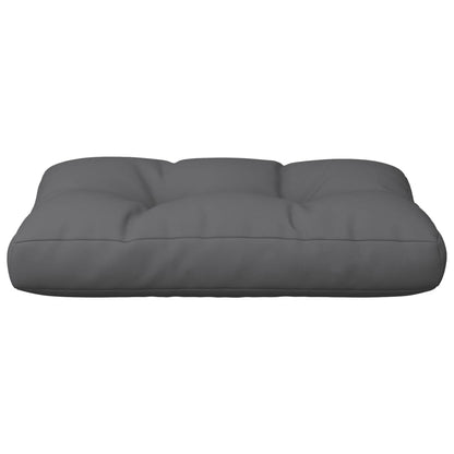 Cuscino per Pallet Antracite 50x40x12 cm in Tessuto | homemem39