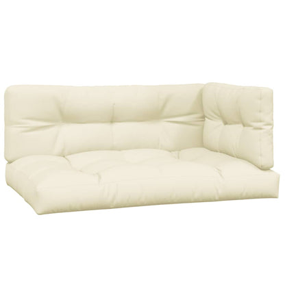 Cuscini per Pallet 3 pz Crema in Tessuto | homemem39