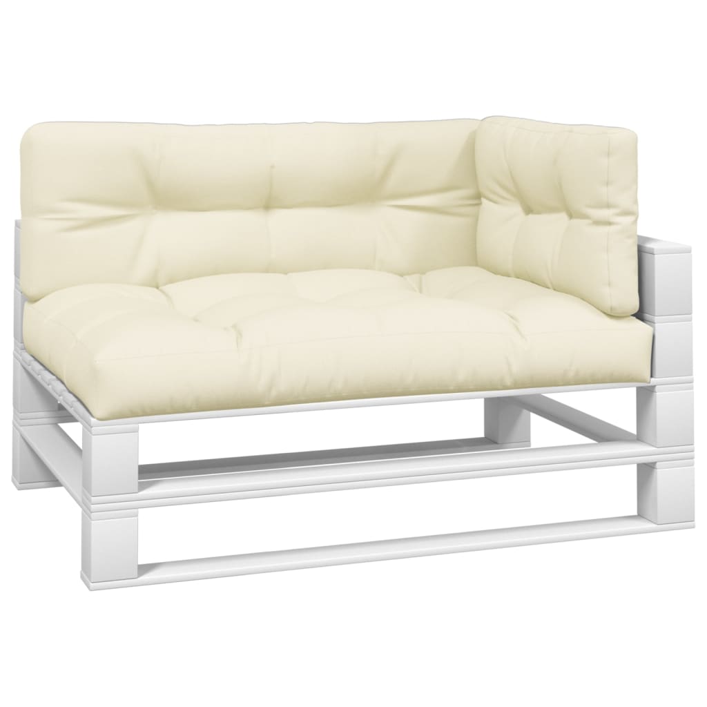 Cuscini per Pallet 3 pz Crema in Tessuto | homemem39