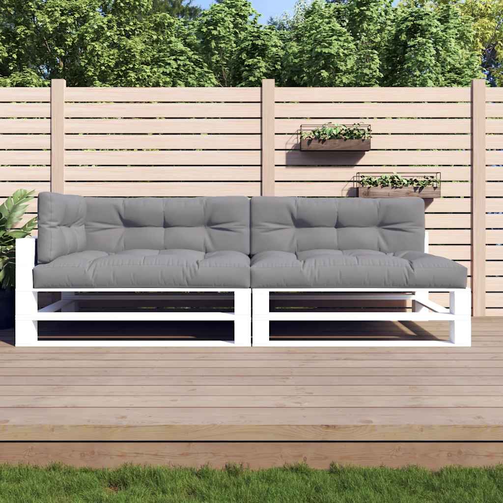 Cuscini per Pallet 5 pz Grigi in Tessuto | homemem39