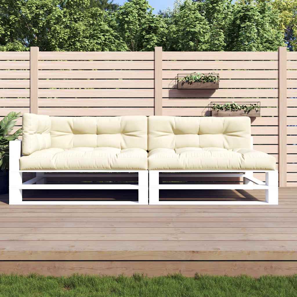 Cuscini per Pallet 5 pz Crema in Tessuto | homemem39