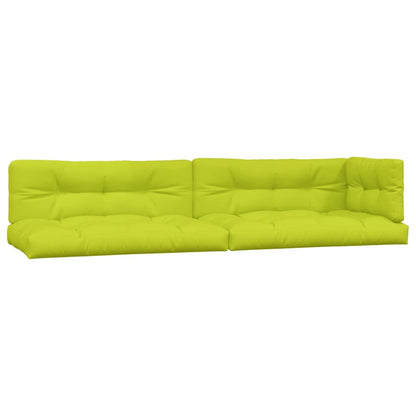Cuscini per Pallet 5 pz Verde Intenso in Tessuto - homemem39