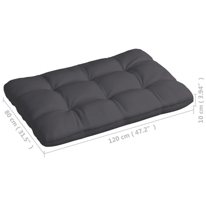 Cuscini per Divano su Pallet 7 pz Antracite | homemem39