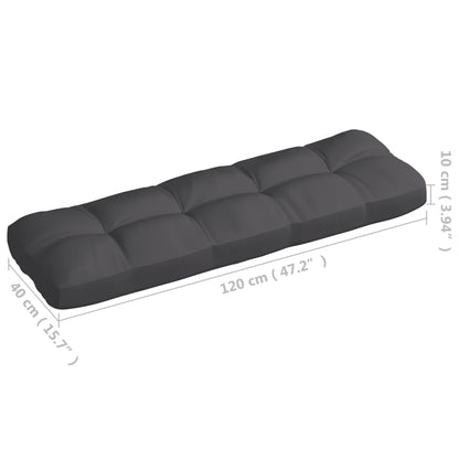Cuscini per Divano su Pallet 7 pz Antracite | homemem39