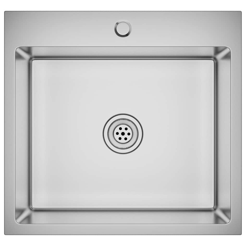 Lavello da Cucina Lavorato a Mano in Acciaio Inox | homemem39