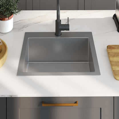 Lavello da Cucina Lavorato a Mano in Acciaio Inox | homemem39