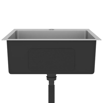 Lavello da Cucina Lavorato a Mano in Acciaio Inox - homemem39