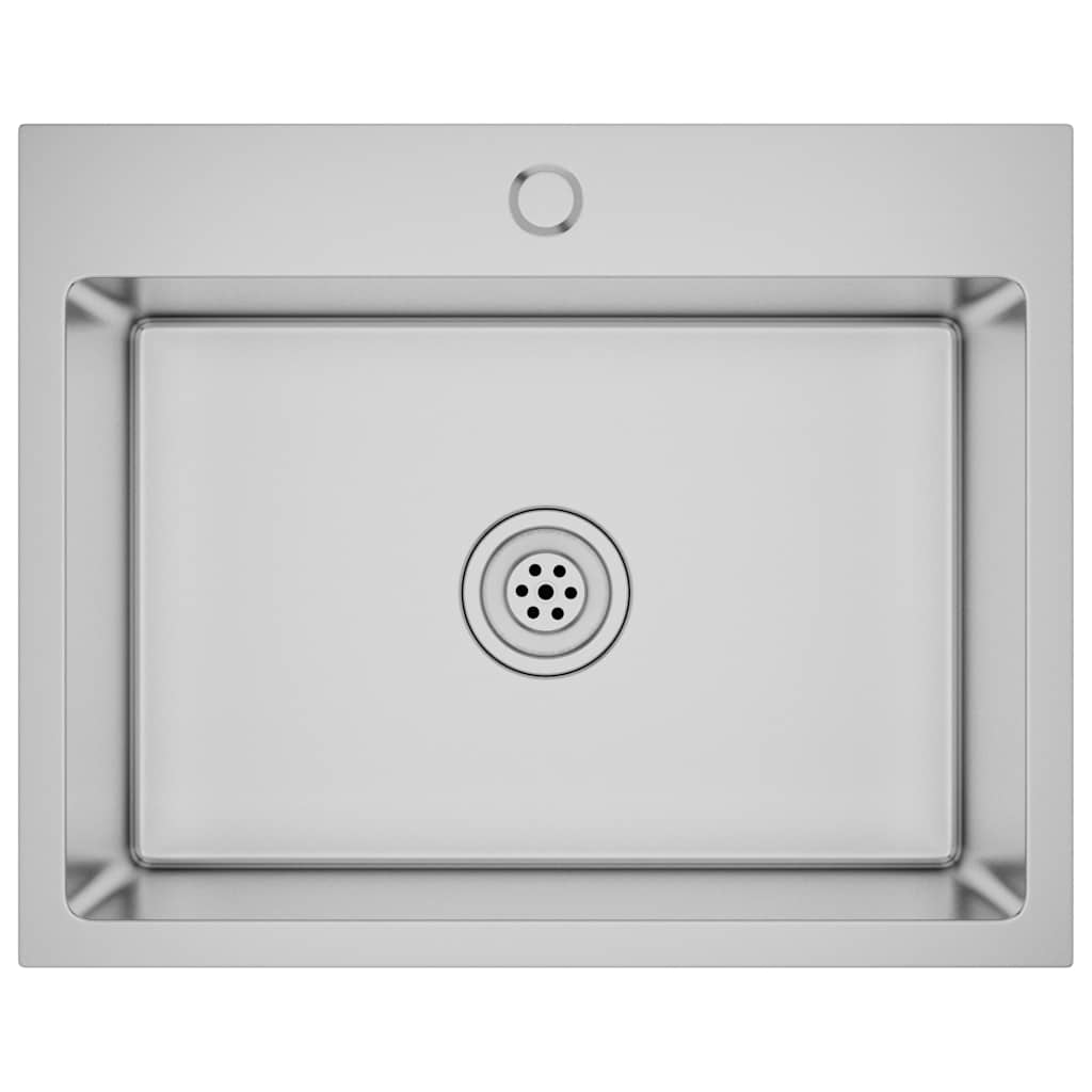 Lavello da Cucina Lavorato a Mano in Acciaio Inox | homemem39