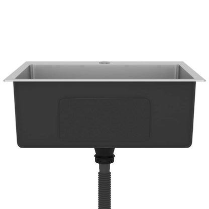 Lavello da Cucina Lavorato a Mano in Acciaio Inox - homemem39