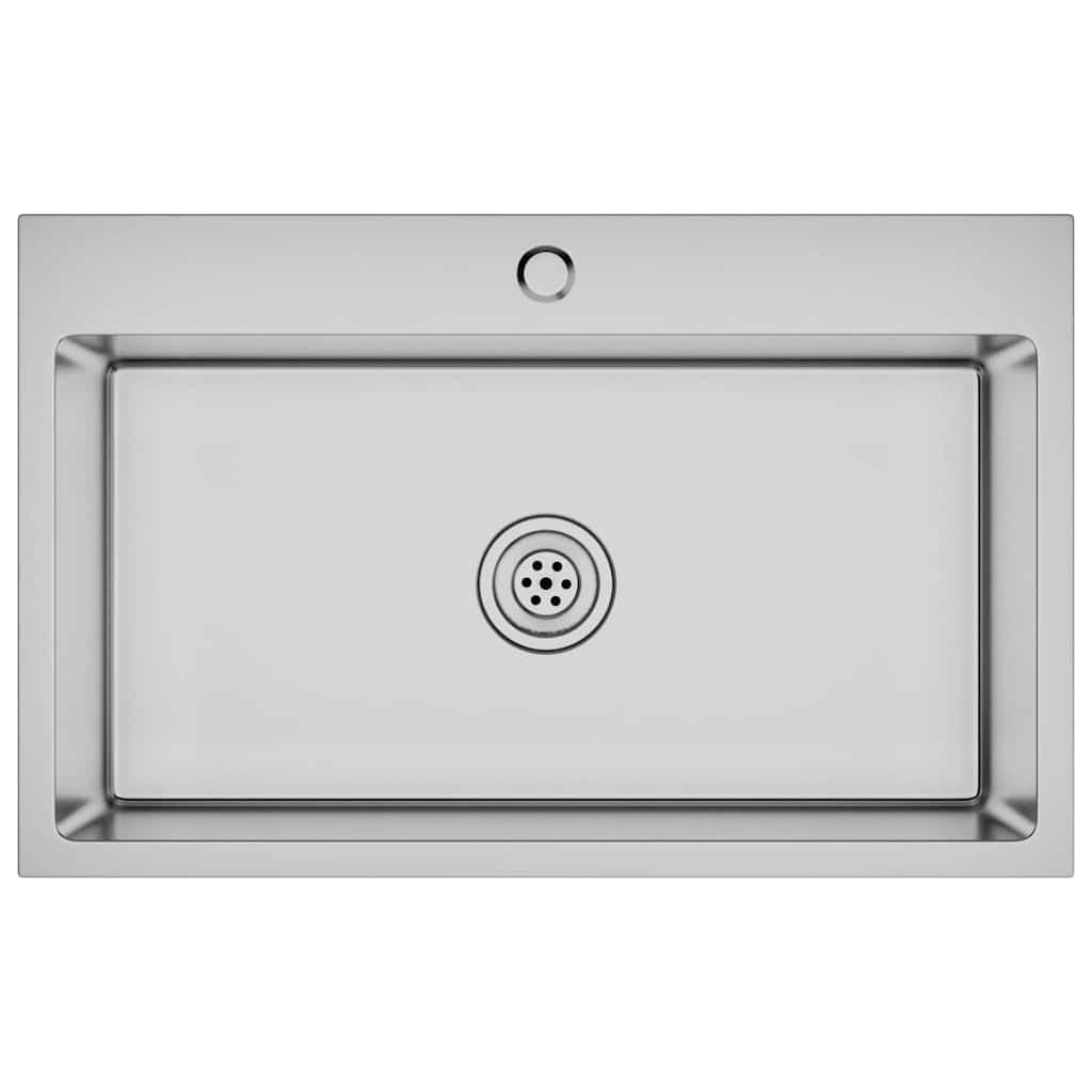 Lavello da Cucina Lavorato a Mano in Acciaio Inox | homemem39