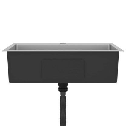 Lavello da Cucina Lavorato a Mano in Acciaio Inox - homemem39