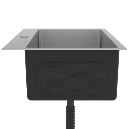 Lavello da Cucina Lavorato a Mano in Acciaio Inox - homemem39