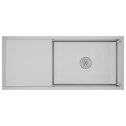 Lavello da Cucina Lavorato a Mano in Acciaio Inox - homemem39