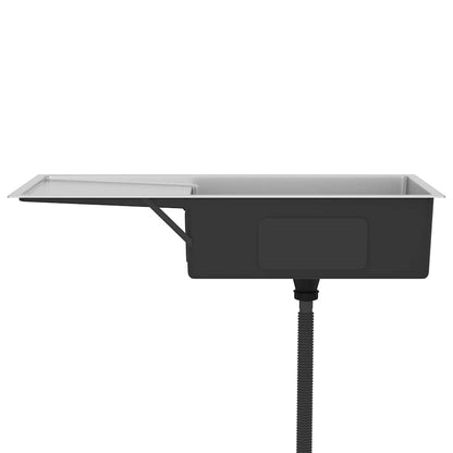 Lavello da Cucina Lavorato a Mano in Acciaio Inox - homemem39