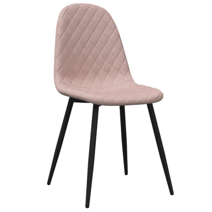 Sedie da Pranzo 2 pz Rosa in Velluto | homemem39