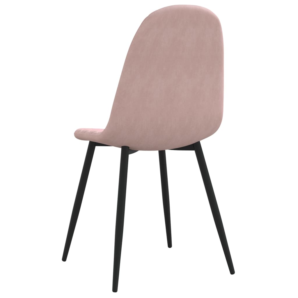 Sedie da Pranzo 2 pz Rosa in Velluto | homemem39