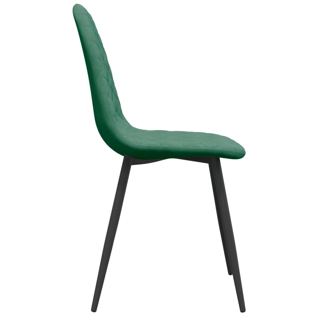 Sedie da Pranzo 4 pz Verde Scuro in Velluto | homemem39