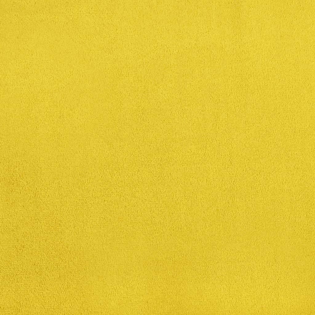 Sedie da Pranzo 4 pz Giallo Senape in Velluto | homemem39