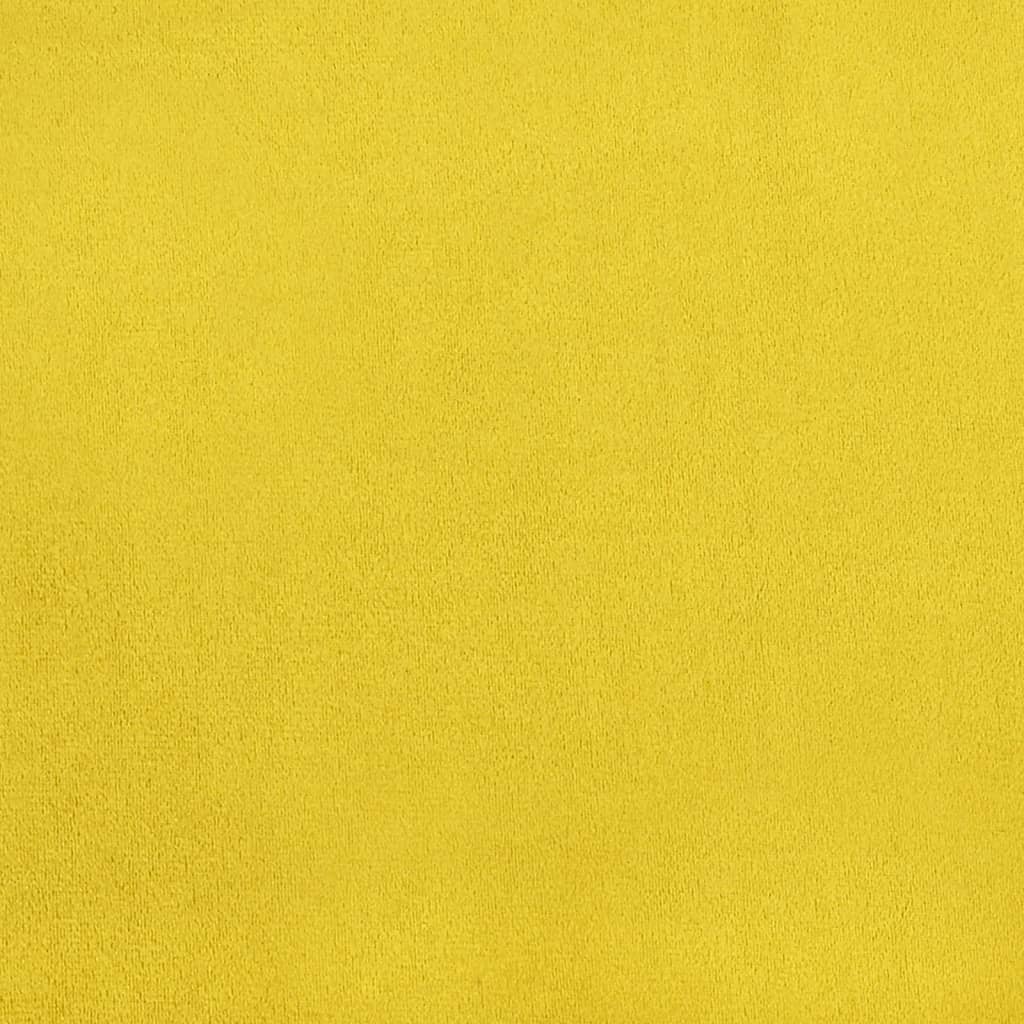 Sedie da Pranzo 4 pz Giallo Senape in Velluto | homemem39