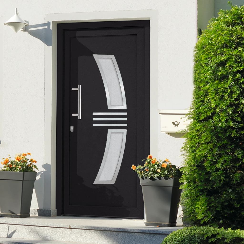 Porta di Ingresso Antracite 88x200 cm | homemem39
