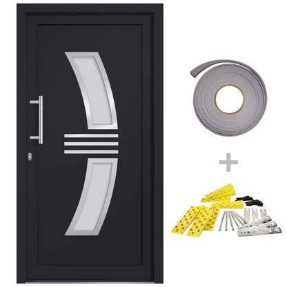 Porta di Ingresso Antracite 108x200 cm | homemem39