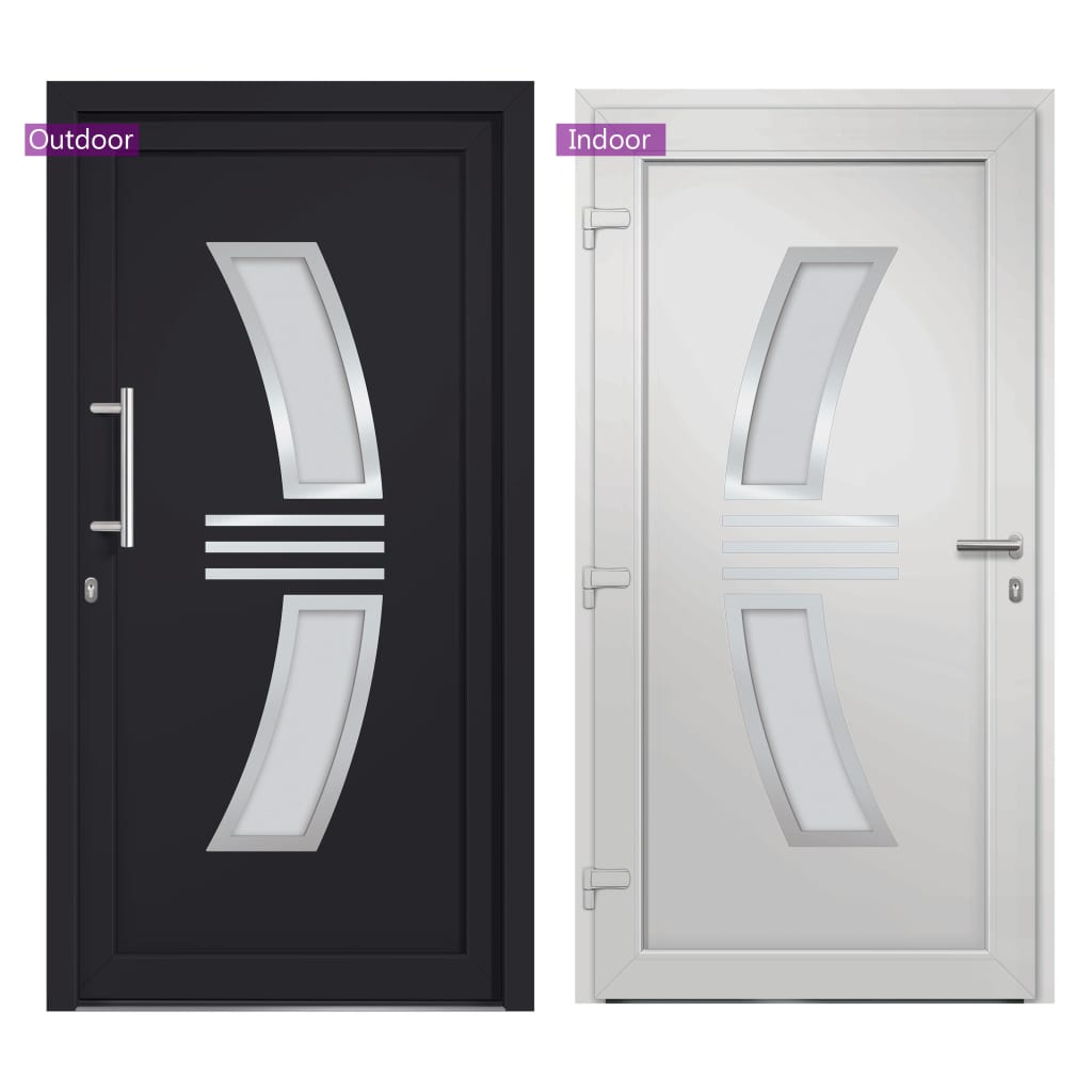 Porta di Ingresso Antracite 108x200 cm | homemem39