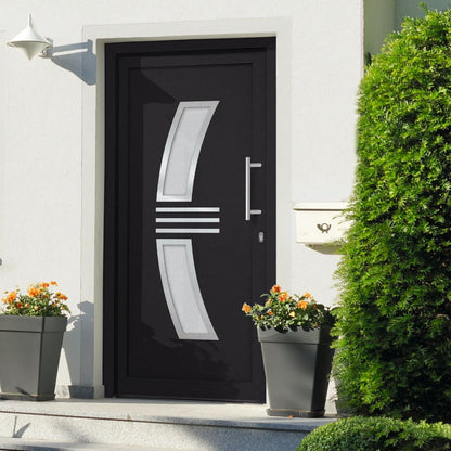Porta di Ingresso Antracite 98x208 cm | homemem39