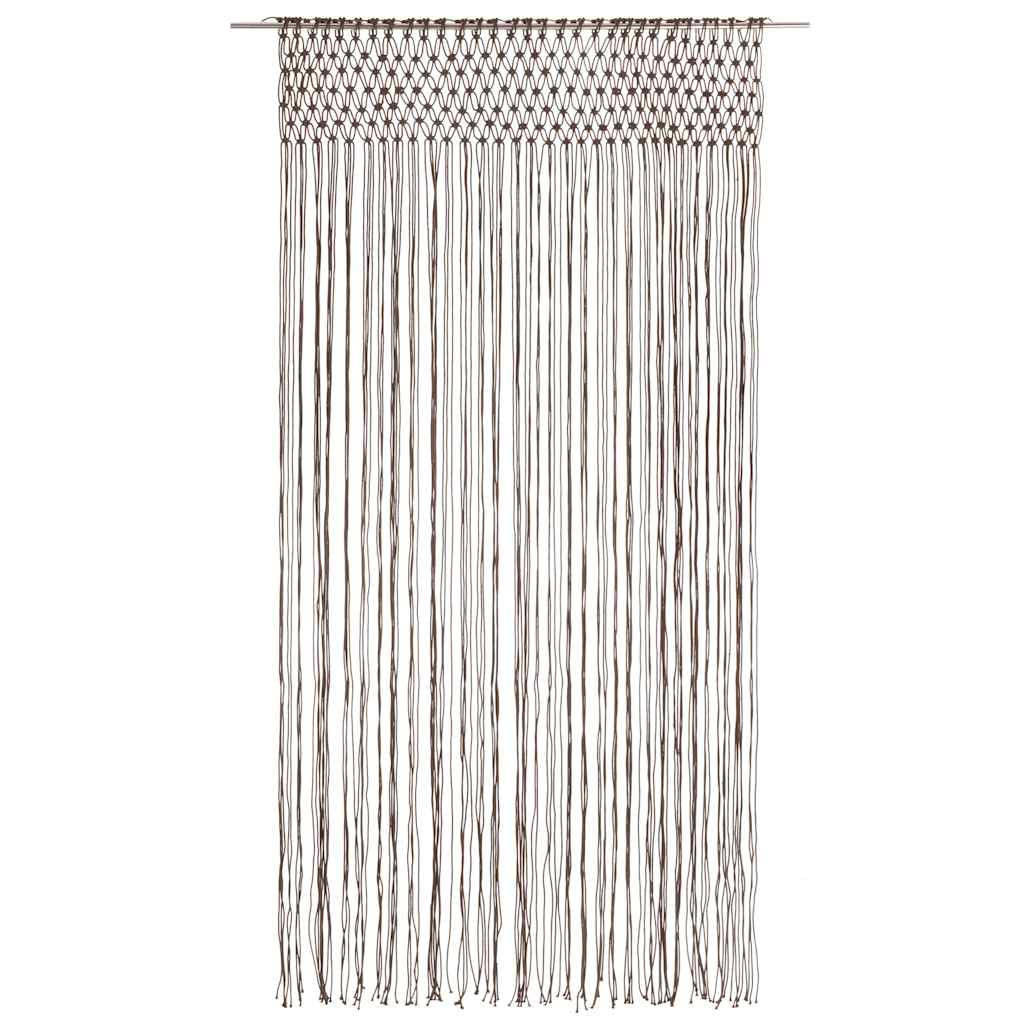 Tenda Macramè Grigio Talpa 140x240 cm in Cotone | homemem39