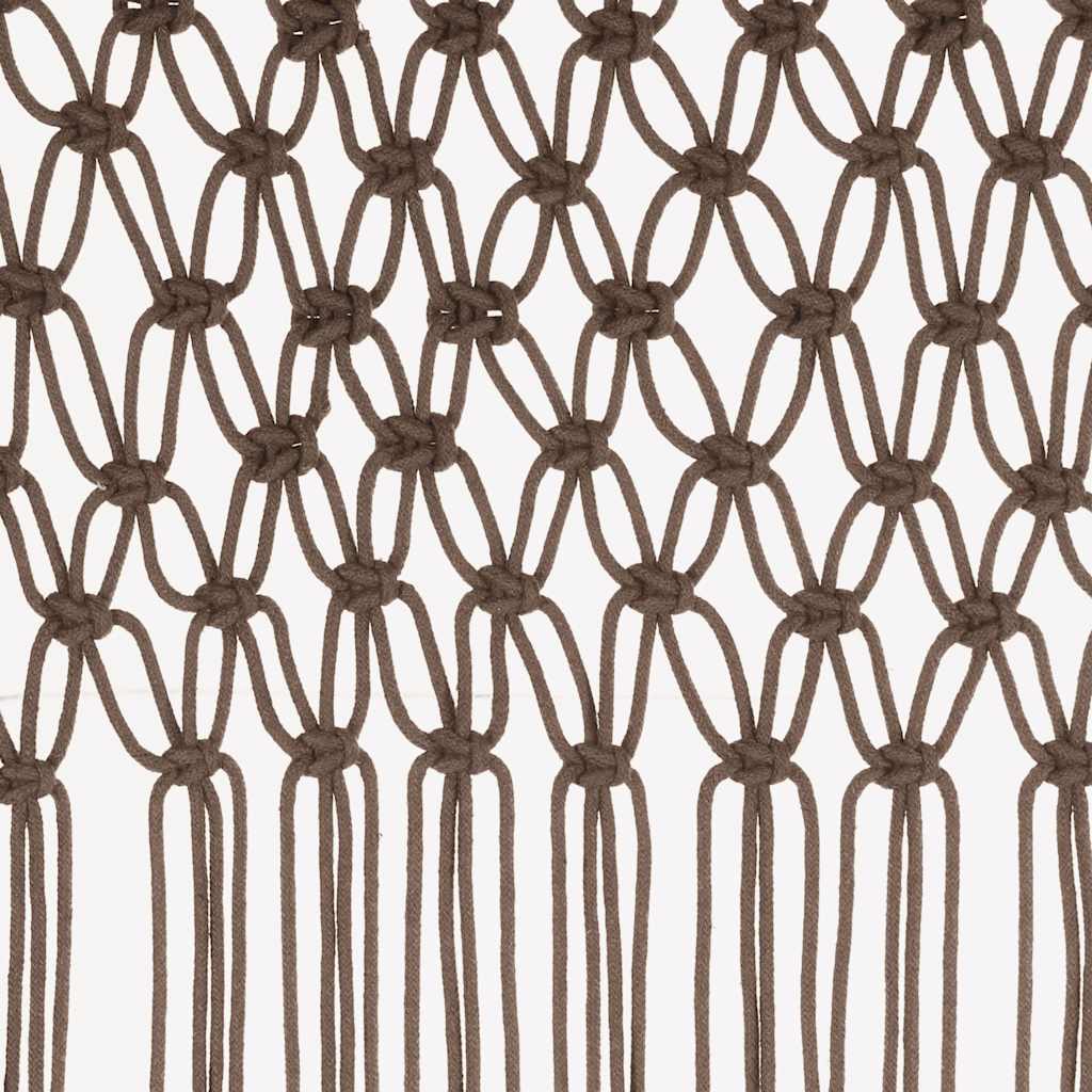 Tenda Macramè Grigio Talpa 140x240 cm in Cotone | homemem39