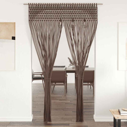 Tenda Macramè Grigio Talpa 140x240 cm in Cotone | homemem39