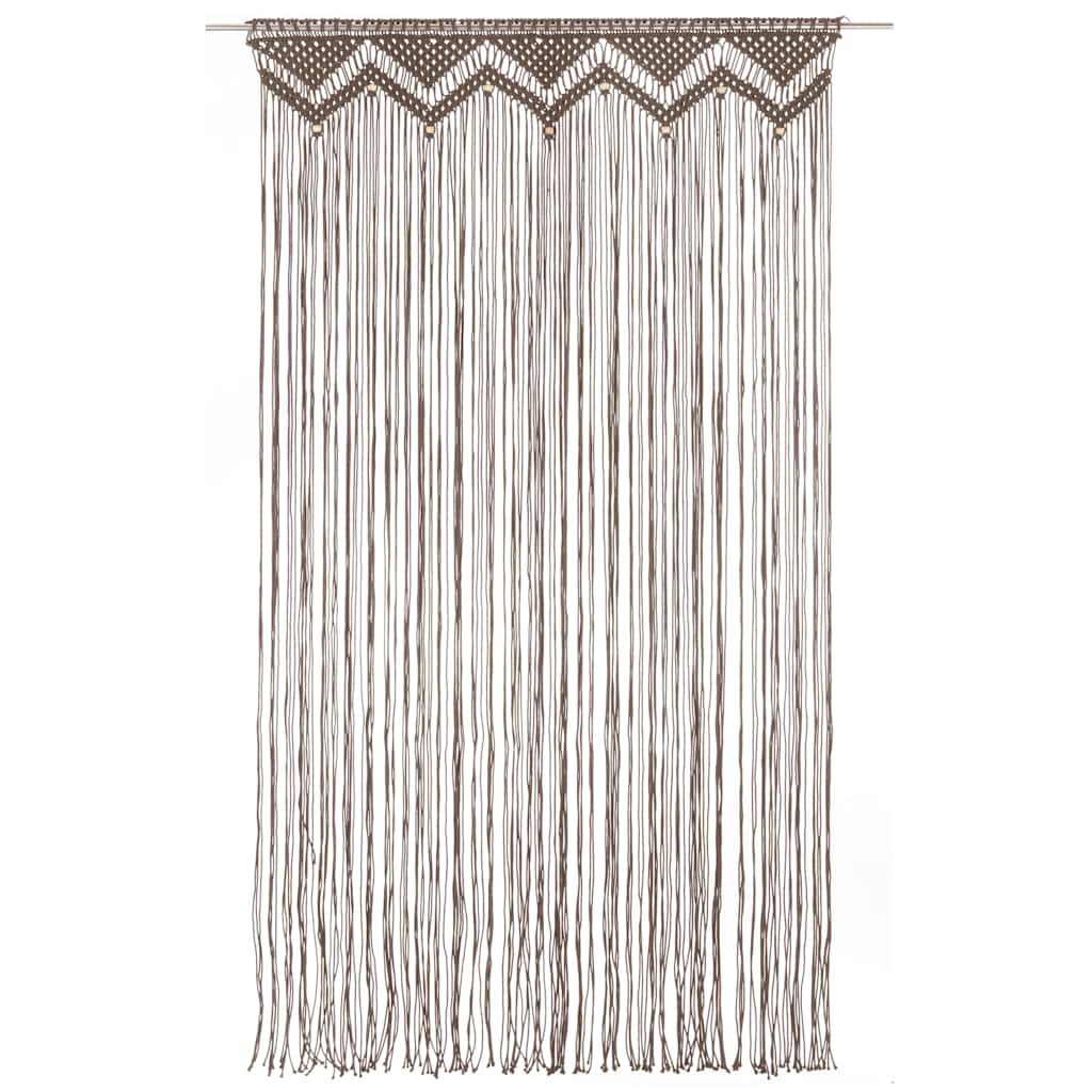 Tenda Macramè Grigio Talpa 140x240 cm in Cotone | homemem39