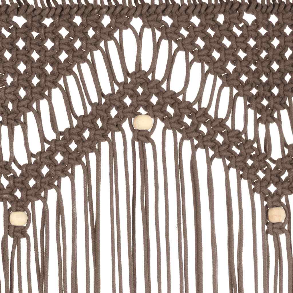 Tenda Macramè Grigio Talpa 140x240 cm in Cotone | homemem39