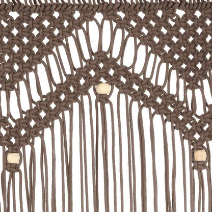 Tenda Macramè Grigio Talpa 140x240 cm in Cotone | homemem39