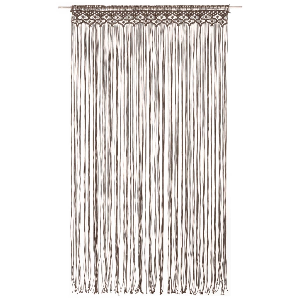 Tenda Macramè Grigio Talpa 140x240 cm in Cotone | homemem39