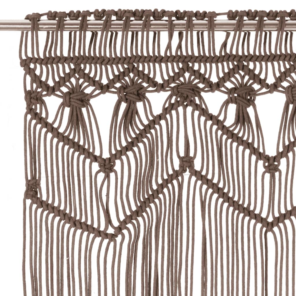 Tenda Macramè Grigio Talpa 140x240 cm in Cotone | homemem39