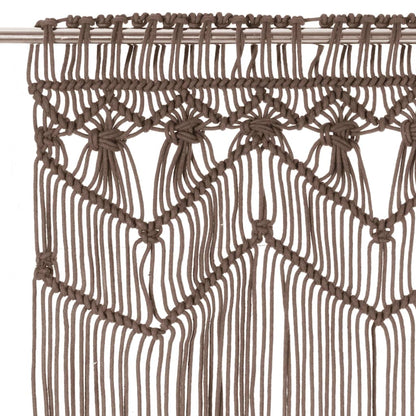 Tenda Macramè Grigio Talpa 140x240 cm in Cotone | homemem39