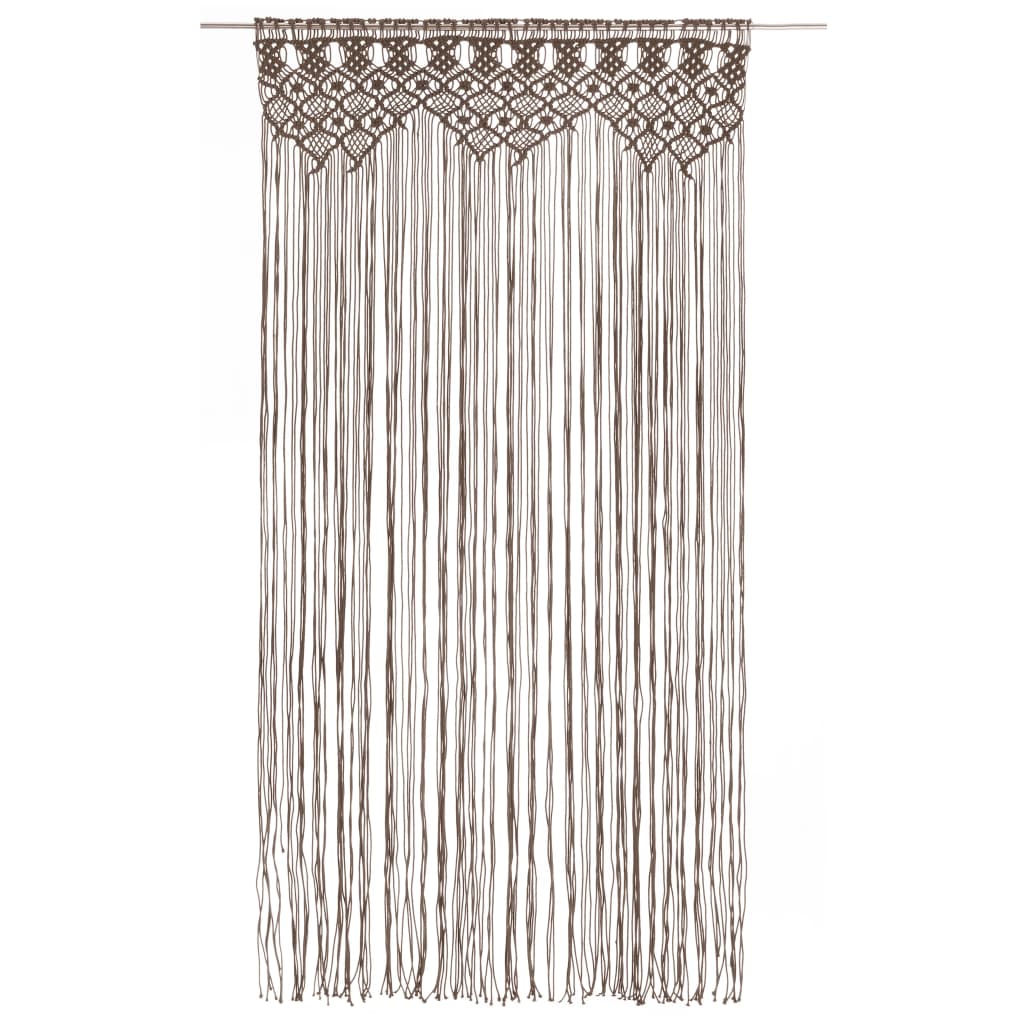 Tenda Macramè Grigio Talpa 140x240 cm in Cotone | homemem39