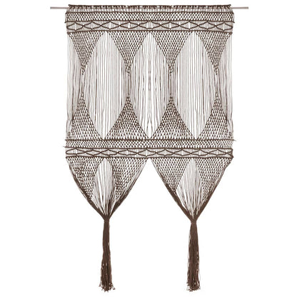 Tenda Macramè Grigio Talpa 140x240 cm in Cotone | homemem39