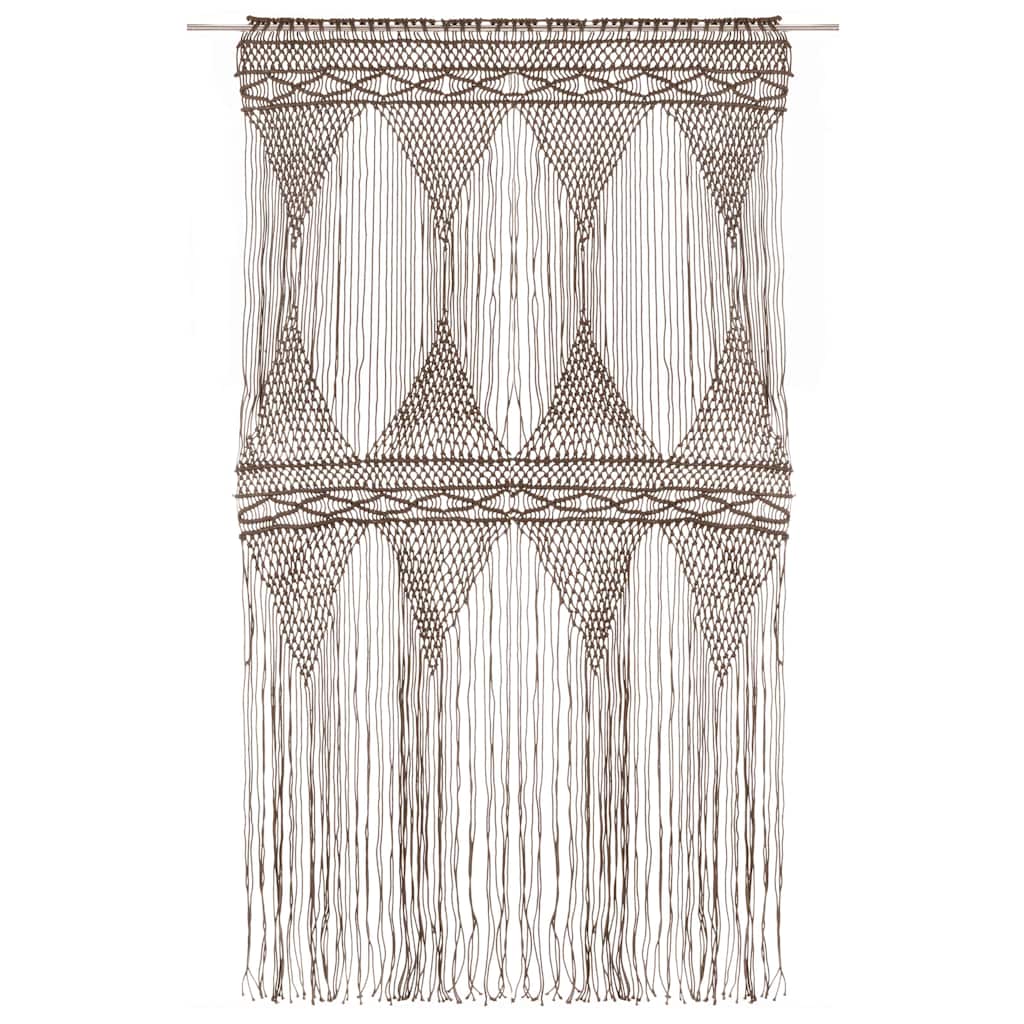 Tenda Macramè Grigio Talpa 140x240 cm in Cotone | homemem39