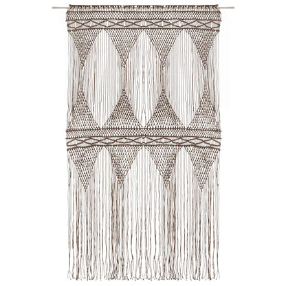 Tenda Macramè Grigio Talpa 140x240 cm in Cotone | homemem39