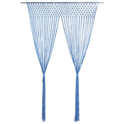 Tenda Macramè Blu 140x240 cm in Cotone | homemem39