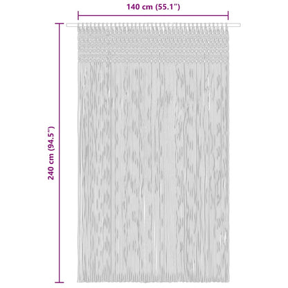 Tenda Macramè Blu 140x240 cm in Cotone | homemem39