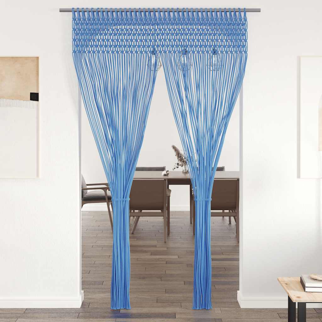 Tenda Macramè Blu 140x240 cm in Cotone | homemem39