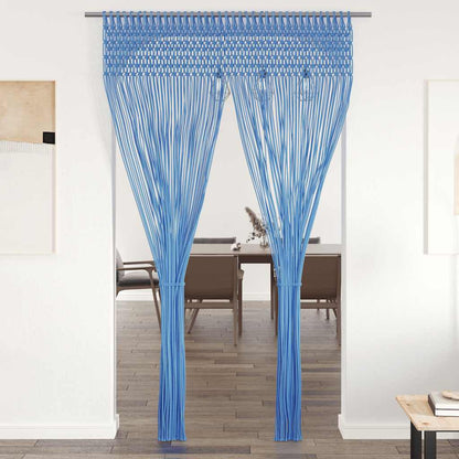 Tenda Macramè Blu 140x240 cm in Cotone | homemem39
