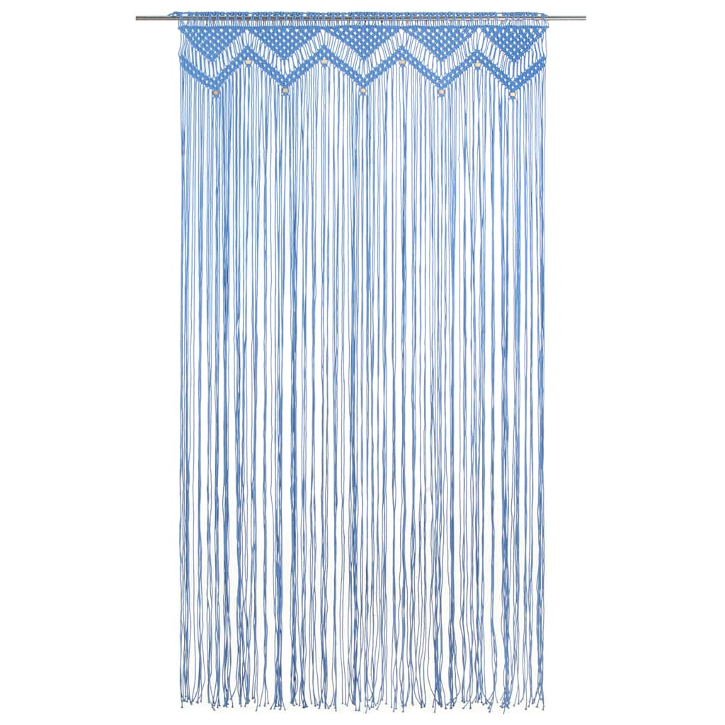 Tenda Macramè Blu 140x240 cm in Cotone | homemem39