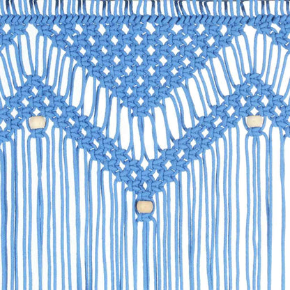 Tenda Macramè Blu 140x240 cm in Cotone | homemem39