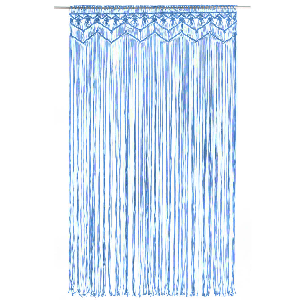 Tenda Macramè Blu 140x240 cm in Cotone | homemem39